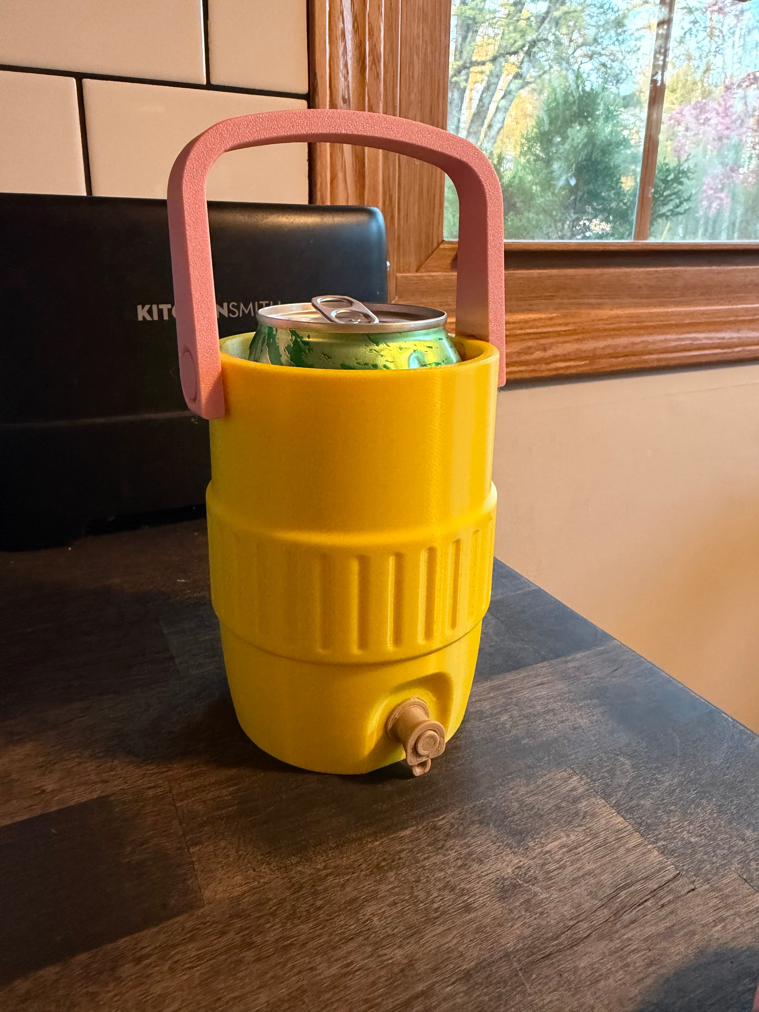 Mini Soda Can Holder with Handle | Cute 3D Printed Drink Carrier | Desk Cup Accessory | Fun Gift Idea
