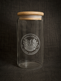 Custom Engraved 16oz Glass Cup with Bamboo Lid | Personalized Laser Etched Glass Can ✨